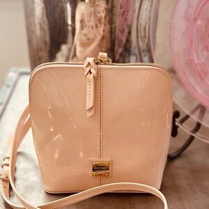 Dooney & Bourke “Trixie” Patent Leather Crossbody Bag in Blush - NWOT